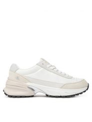 Calvin Klein Jeans Sneakersy Hike Runner Mg Nylon Perl YW0YW01963 Biały. Białe obuwie sportowe damskie Calvin Klein Jeans, z jeansu, bez zapięcia. Za 349.99 zł.