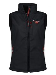 Geographical Norway Kamizelka softshellowa "Vacer" w kolorze czarnym rozmiar: S. Czarne kamizelki damskie Geographical Norway, s, bez wzorów, bez kaptura. Za 105.38 zł.