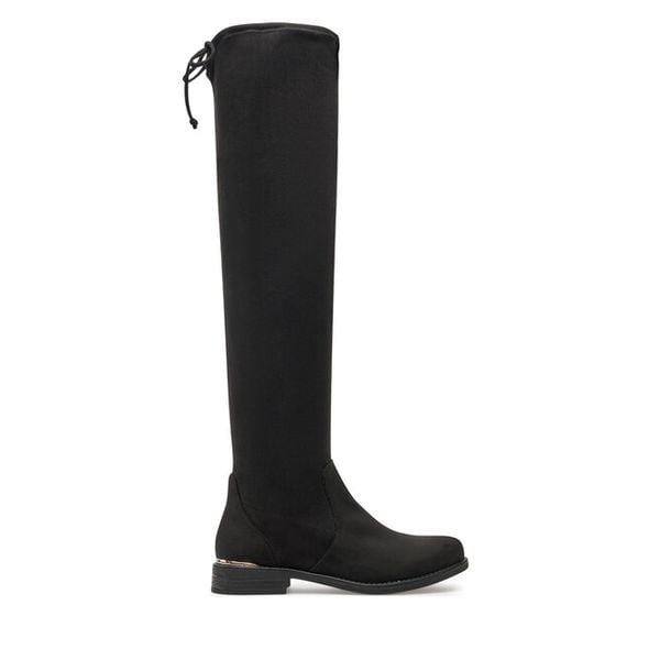 Muszkieterki Call It Spring. Czarne kozaki damskie Call it Spring, bez obcasa, na płaskiej podeszwie, bez zapięcia. Za 218.99 zł.