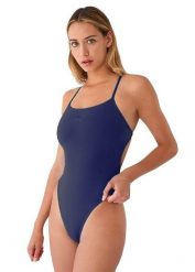Turbo Sirene Comfort Swimsuit – Granatowy – Rozmiar 42. Niebieskie kombinezony damskie TURBO, s, bez wzorów, z poliesteru, bez kołnierzyka, bez ramiączek, długie. Za 196.66 zł.