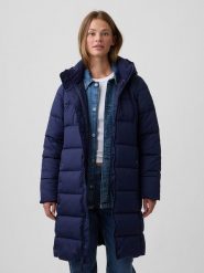 GAP Płaszcz zimowy w kolorze granatowym rozmiar: XL. Niebieskie płaszcze damskie GAP, na zimę, xl, bez wzorów, z puchu, bez kaptura. Za 249.95 zł.