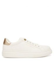 Tommy Hilfiger Sneakersy Low Cut Sneaker T3A9-33983-1355 D Biały. Białe buty sportowe dziewczęce Tommy Hilfiger, ze skóry, bez zapięcia. Za 239.99 zł.