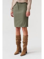 TATUUM Spódnica w kolorze khaki rozmiar: 44. Brązowe spódnice damskie TATUUM, bez wzorów, z bawełny, midi. Za 118.84 zł.