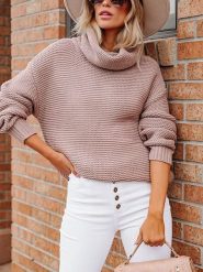 Milan Kiss Golf w kolorze jasnoróżowym rozmiar: S. Różowe golfy damskie Milan Kiss, s, bez wzorów, bez ramiączek. Za 174.43 zł.