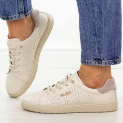 Beżowe skórzane półbuty damskie Filippo Dp6738/26. Brązowe półbuty damskie Filippo, na lato, bez wzorów, z jeansu, bez obcasa, na płaskiej podeszwie, bez zapięcia. Za 229.00 zł.