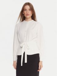 French Connection Koszula 72ZBU Biały Regular Fit. Białe koszule damskie French Connection, bez wzorów, z syntetyku, bez kołnierzyka, bez ramiączek. Za 399.99 zł.