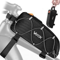 Torba rowerowa na ramę VAYOX VA0347 wodoodporna. Czarne torebki klasyczne damskie VAYOX, bez dodatków. Za 59.00 zł.
