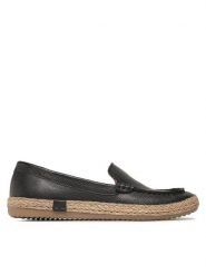 Lasocki Espadryle Benta WI16-BENTA-02 Czarny. Czarne espadryle damskie Lasocki, bez wzorów, ze skóry, bez obcasa. Za 139.99 zł.