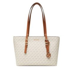 Torebka MICHAEL Michael Kors. Brązowe shopper bag MICHAEL Michael Kors, bez wzorów, bez dodatków. Za 899.99 zł.