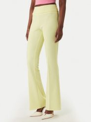 Rinascimento Spodnie materiałowe CFC0127875003 Żółty Straight Fit. Żółte spodnie materiałowe damskie Rinascimento, bez wzorów, z materiału. Za 439.99 zł.