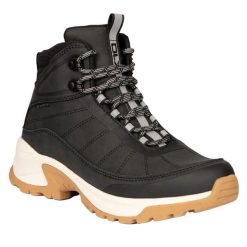 Damskie Buty Do Chodzenia Layla DLX. Czarne obuwie trekkingowe damskie Trespass, z gumy, bez zapięcia. Za 449.99 zł.
