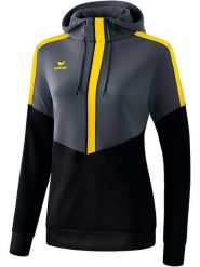 Erima Bluza "Squad" w kolorze szaro-czarnym rozmiar: 36. Czarne bluzy damskie Erima, bez wzorów, bez kaptura. Za 99.80 zł.