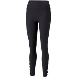 Sportowe Legginsy Puma Studio Trend - Komfort i Wydajność. Fioletowe legginsy sportowe damskie Puma, bez wzorów, na fitness i siłownię. Za 332.99 zł.