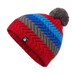 Zimowa czapka turystyczna Milo Zibo. Niebieskie czapki damskie Milo, na zimę, bez wzorów, z materiału. Za 69.99 zł.