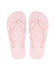 Calvin Klein Japonki Flip Flop Tpu Metallic HW0HW02956 Różowy jasny. Czerwone klapki damskie Calvin Klein, bez wzorów, z syntetyku, bez obcasa, bez zapięcia. Za 149.99 zł.