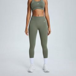 Legginsy Low Sculpt Scrunch - Szarozielony. Zielone legginsy damskie JOY STUDIO, m, bez wzorów, z materiału. Za 213.00 zł.