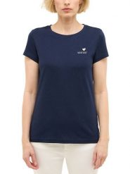 Damski T-Shirt Mustang Style Loa Navy Blazer 1016509 5324. Niebieskie t-shirty damskie Mustang, l, bez wzorów, bez kołnierzyka. Za 69.99 zł.