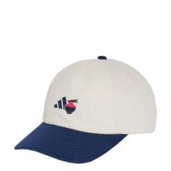 Czapka typu Dad Cap Food Graphic. Białe czapki z daszkiem damskie Adidas, bez wzorów, z bawełny. Za 109.00 zł.