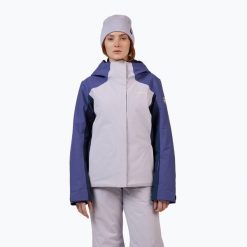 Kurtka narciarska damska Rossignol Velika Insulated. Fioletowe kurtki damskie Rossignol, na zimę, bez wzorów, bez kaptura. Za 1,299.00 zł.
