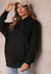 Czarna Bluza z Kapturem Foss. Czarne bluzy damskie Renee, s, bez wzorów, z dzianiny, z kapturem. Za 84.99 zł.
