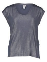 Pieces Koszulka w kolorze granatowym rozmiar: S. Niebieskie bluzki damskie Pieces, s, bez wzorów, bez kołnierzyka, bez ramiączek. Za 48.73 zł.