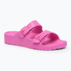 Klapki damskie Scholl Bahia Med. Czerwone klapki damskie Scholl, bez wzorów, bez obcasa, bez zapięcia. Za 139.99 zł.