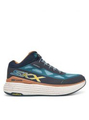 Skechers Sneakersy Max Cushioning Suspension 129269/NVTL Granatowy. Niebieskie obuwie sportowe damskie Skechers, z materiału, bez zapięcia. Za 449.99 zł.