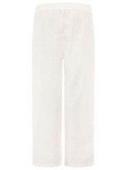 Zwillingsherz Muślinowe spodnie w kolorze białym rozmiar: onesize. Białe spodnie materiałowe damskie Zwillingsherz, bez wzorów, z bawełny. Za 82.99 zł.