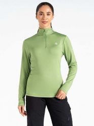 Dare 2b Koszulka funkcyjna "Lowline II" w kolorze zielonym rozmiar: 40. Zielone koszulki damskie Dare 2b, bez wzorów, z materiału, bez kołnierzyka, bez ramiączek. Za 87.45 zł.