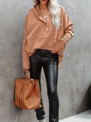 Milan Kiss Bluza w kolorze karmelowym rozmiar: S. Brązowe bluzy damskie Milan Kiss, s, bez wzorów, z kapturem. Za 152.99 zł.