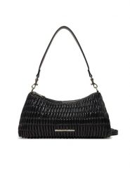 Calvin Klein Jeans Torebka Ruched Layla Shoulder Bag LV04K3088G Czarny. Czarne torebki klasyczne damskie Calvin Klein Jeans, z jeansu, bez dodatków. Za 319.99 zł.