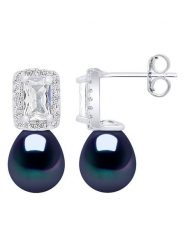 Pearl Addict Srebrne kolczyki-wkrętki z perłami rozmiar: onesize. Niebieskie kolczyki damskie Pearl Addict, z cyrkonią, srebrne. Za 304.99 zł.