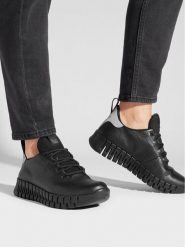 ECCO Sneakersy Gruuv Gtx GORE-TEX 21823301001 Czarny. Czarne obuwie sportowe damskie ECCO, z gore-texu, bez zapięcia, wspinaczkowe. Za 589.99 zł.