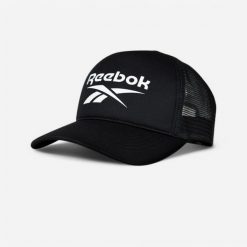 Czapka z daszkiem Reebok aero fitness. Czapki z daszkiem damskie Reebok, bez wzorów, z materiału. Za 39.99 zł.