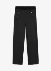Legginsy termiczne ze stretchem. Czarne legginsy damskie bonprix, bez wzorów. Za 129.99 zł.