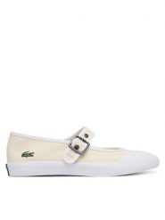 Lacoste Baleriny Mary-J 51SFA0134 Beżowy. Brązowe balerinki damskie Lacoste, bez wzorów, z materiału. Za 286.99 zł.