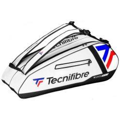 Torba na rakiety tenisowe Tecnifibre 6R Tour endurance. Białe torby sportowe TECNIFIBRE, bez wzorów. Za 362.50 zł.