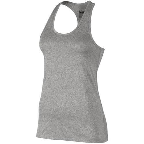 Koszulka treningowa damska Nike Dry Training Tank. Szare koszulki damskie Nike, m, bez wzorów, bez kołnierzyka, bez ramiączek. Za 159.99 zł.