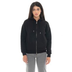 Leone 1947 Braid Damen, Bluza z geflochtenem Stoff, Kapuze, Reißverschluss. Czarne bluzy damskie LEONE 1947 APPAREL, bez wzorów, z bawełny, bez kaptura. W wyprzedaży za 157.01 zł.