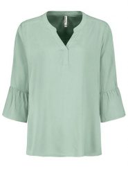 Sublevel Bluzka w kolorze zielonym rozmiar: L. Zielone bluzki damskie Sublevel, l, bez wzorów, z wiskozy, bez kołnierzyka, bez ramiączek. Za 92.21 zł.