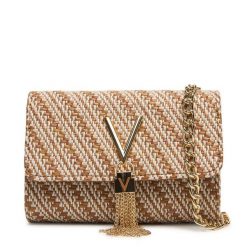 Torebka Valentino. Brązowe torebki wieczorowe damskie Valentino, bez wzorów, bez dodatków. Za 339.99 zł.