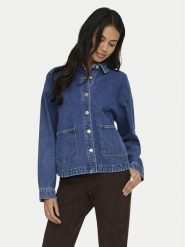 ONLY Kurtka jeansowa Lara 15372651 Granatowy Regular Fit. Niebieskie kurtki damskie Only, m, bez wzorów, z bawełny, bez kaptura. Za 189.99 zł.