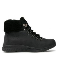 Trzewiki Big Star Shoes. Czarne botki damskie BIG STAR SHOES, retro, bez obcasa, na płaskiej podeszwie, bez zapięcia. Za 279.99 zł.