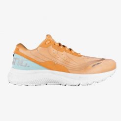 Buty do chodzenia damskie Salming Recoil Prime 2. Brązowe obuwie sportowe damskie Salming, z materiału, bez zapięcia, do biegania. W wyprzedaży za 484.75 zł.