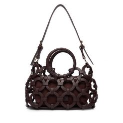 Torebka GINO ROSSI. Brązowe kuferki damskie Gino Rossi, bez wzorów, bez dodatków. Za 299.99 zł.