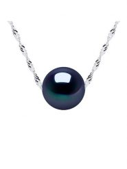 Mitzuko Srebrny naszyjnik z perłą - dł. 42 cm rozmiar: onesize. Szare naszyjniki damskie Mitzuko, z perłą, srebrne. Za 217.99 zł.