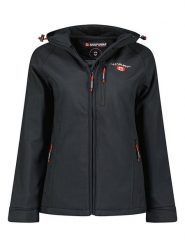 ANAPURNA Kurtka softshellowa "Tacerana" w kolorze czarnym rozmiar: M. Czarne kurtki sportowe damskie ANAPURNA, m, z aplikacjami, bez kaptura. Za 183.95 zł.