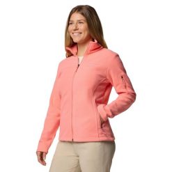 Polar turystyczny damski Fast Trek II Jacket. Fioletowe swetry klasyczne damskie Columbia, s, z polaru, bez kołnierzyka. Za 169.00 zł.