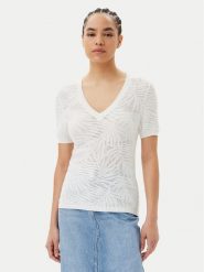 Morgan Sweter 251-MPALM Biały Regular Fit. Białe swetry klasyczne damskie Morgan, s, z syntetyku, bez kołnierzyka. Za 189.99 zł.