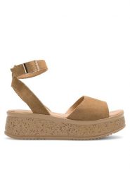 Lasocki Sandały MODENA ARC-4883-10 Brązowy. Brązowe sandały damskie Lasocki, bez wzorów, ze skóry, bez obcasa, na koturnie, bez zapięcia. Za 149.99 zł.